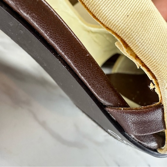 Franco Sarto Slingback Heels - Beige & Brown - Size 8M - Picture 14 of 15